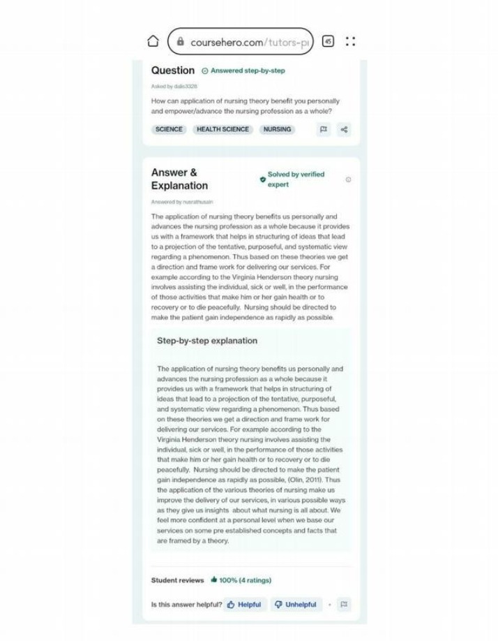 Nursing Theory - Personal Benefits and Professional Advancement