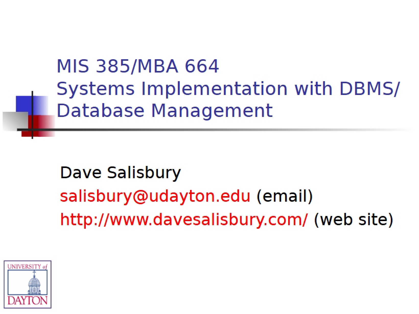 Database Development