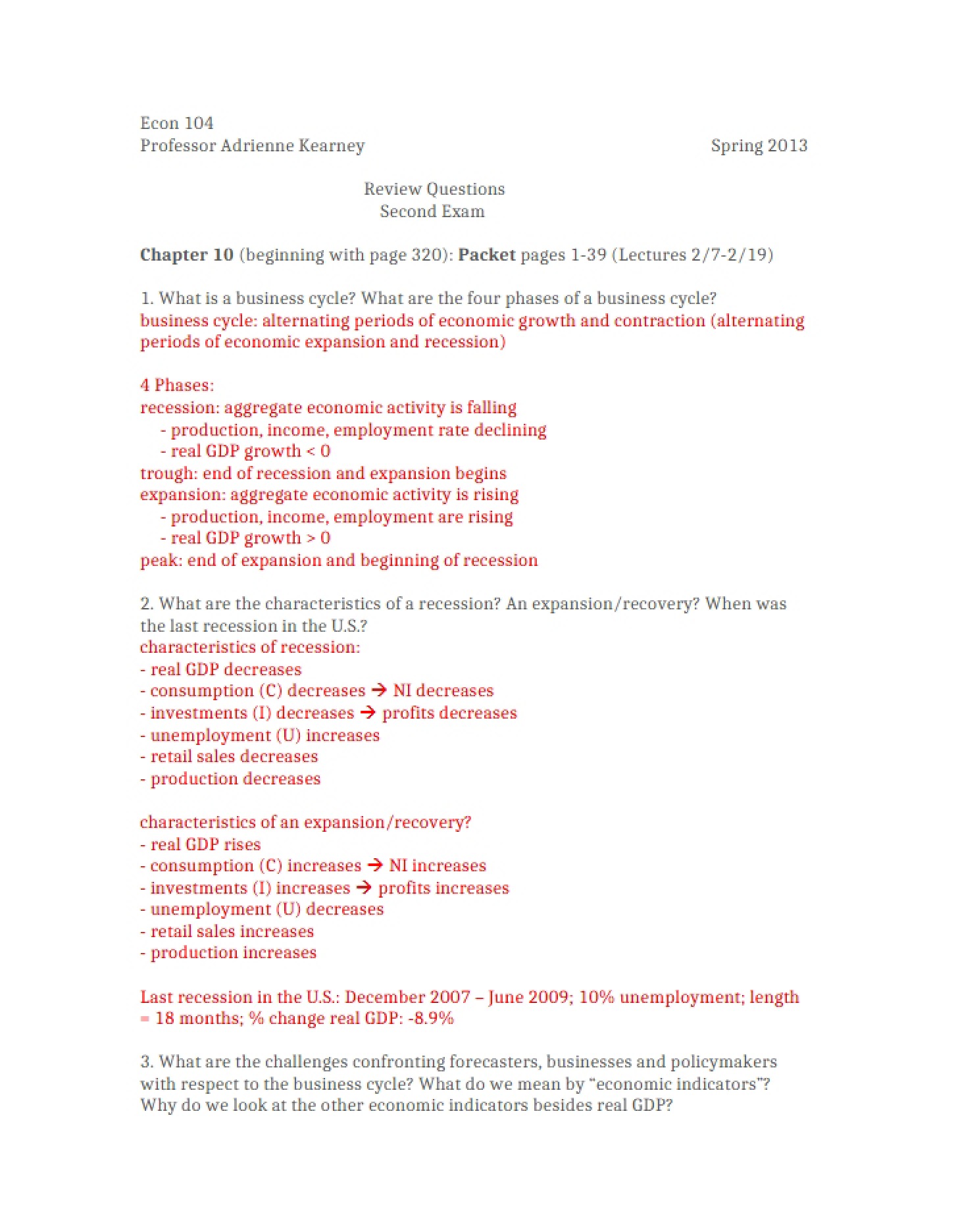 Questions for Review