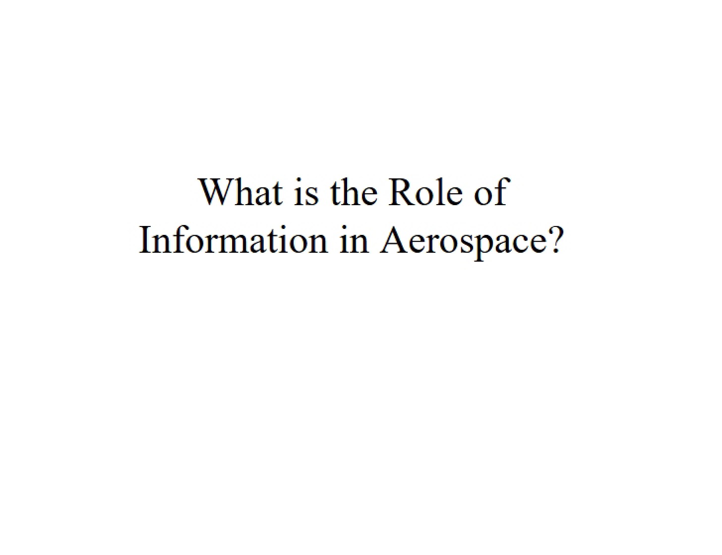 General Study Guide