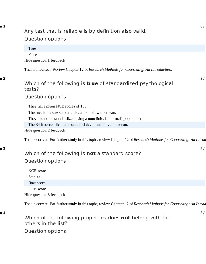 Understanding Validity in Standardized Psychological Tests