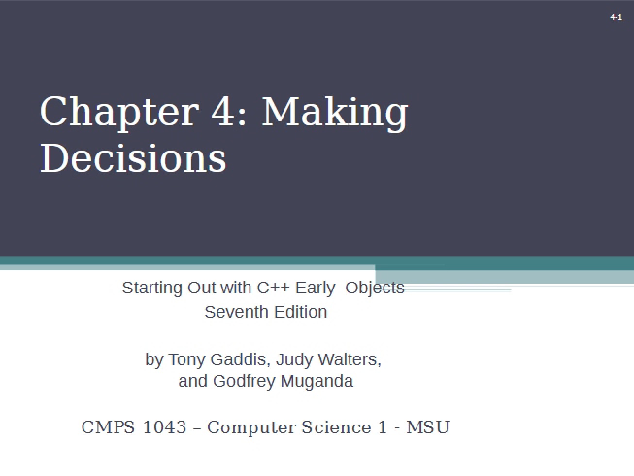 Decision Making Logic