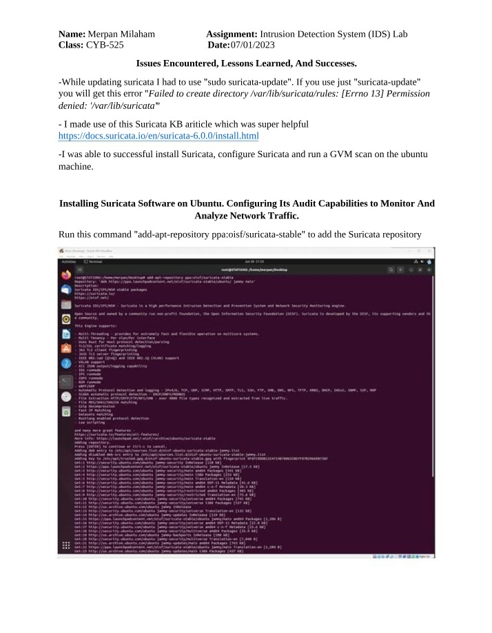 Installing and Configuring an Intrusion Detection System (IDS)