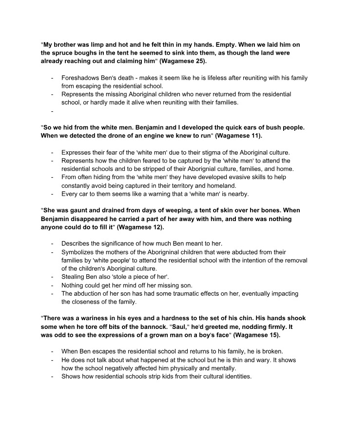 Quotes from Indian Horse