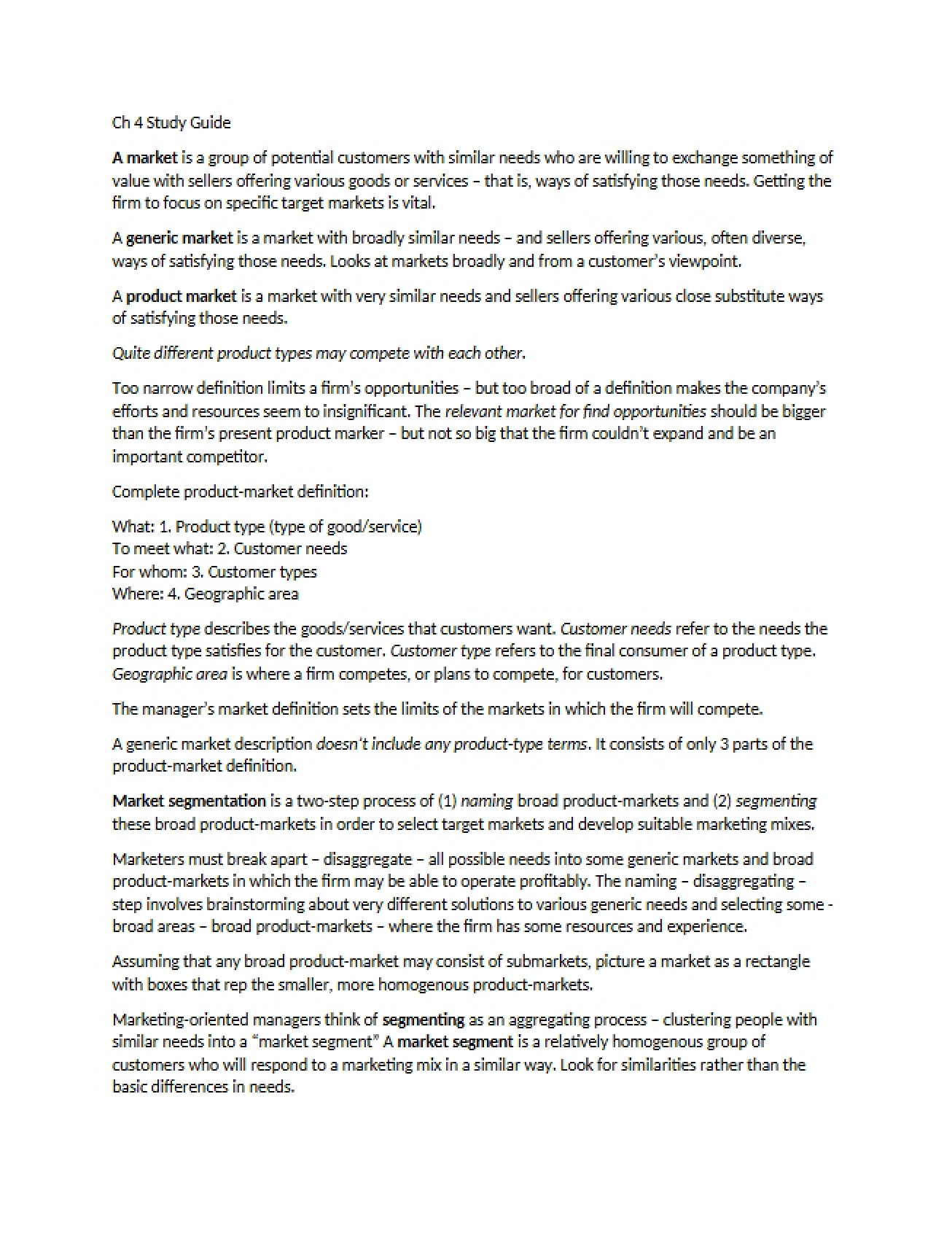 Study Guide Chapter 04