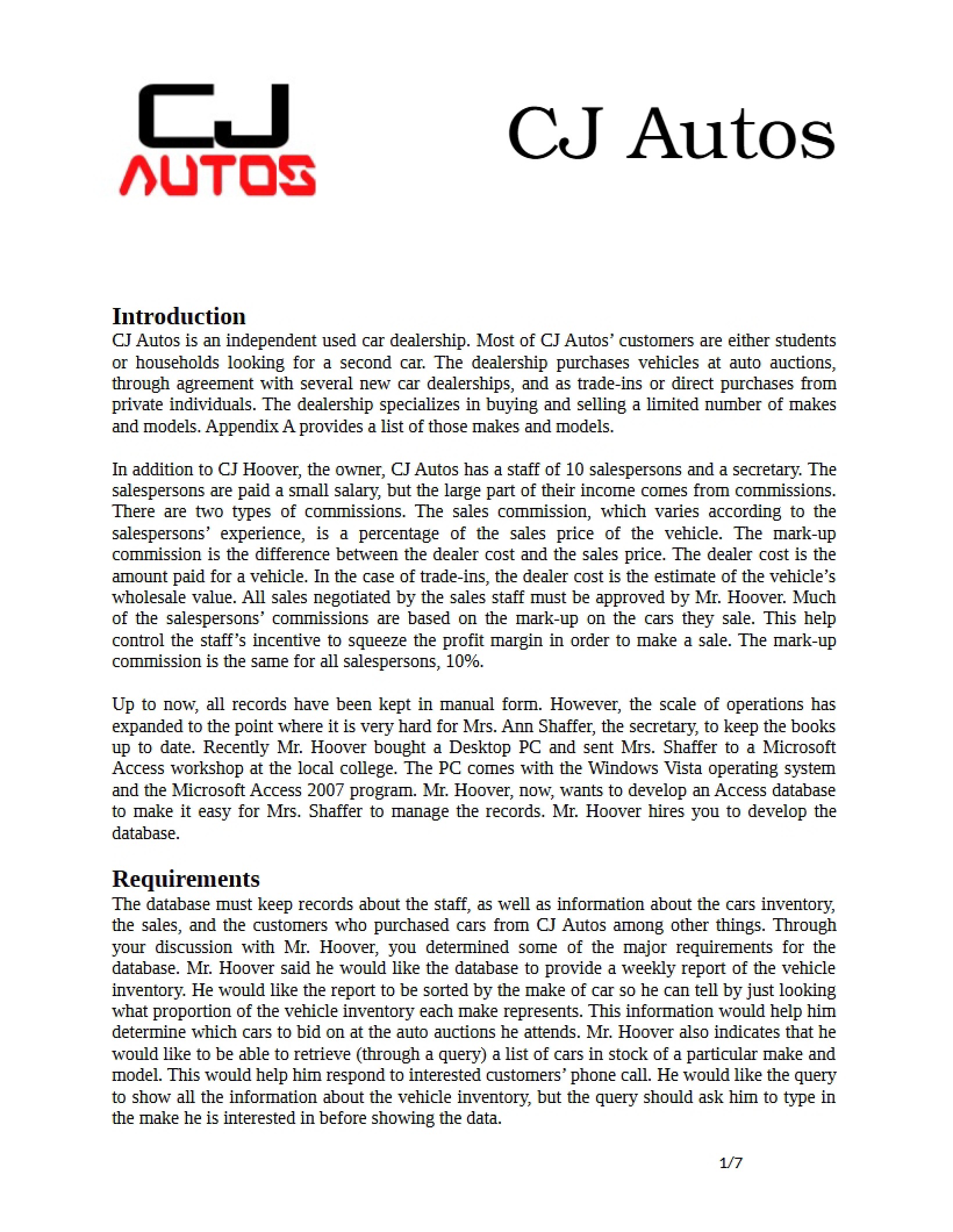 Project on Access