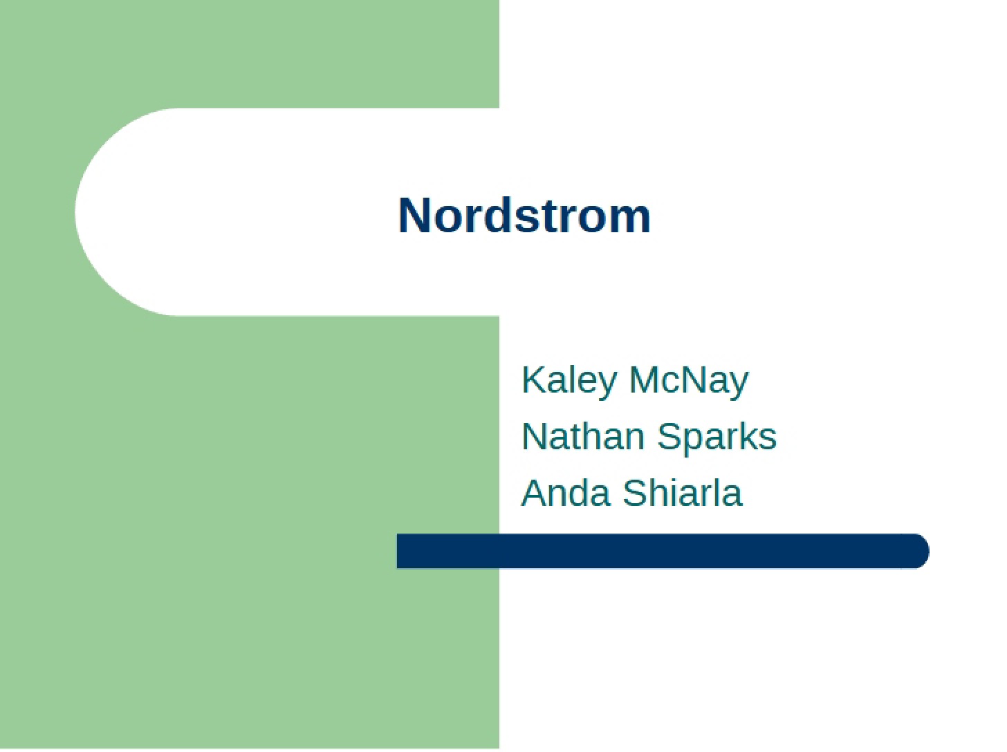 Presentation on Nordstrom