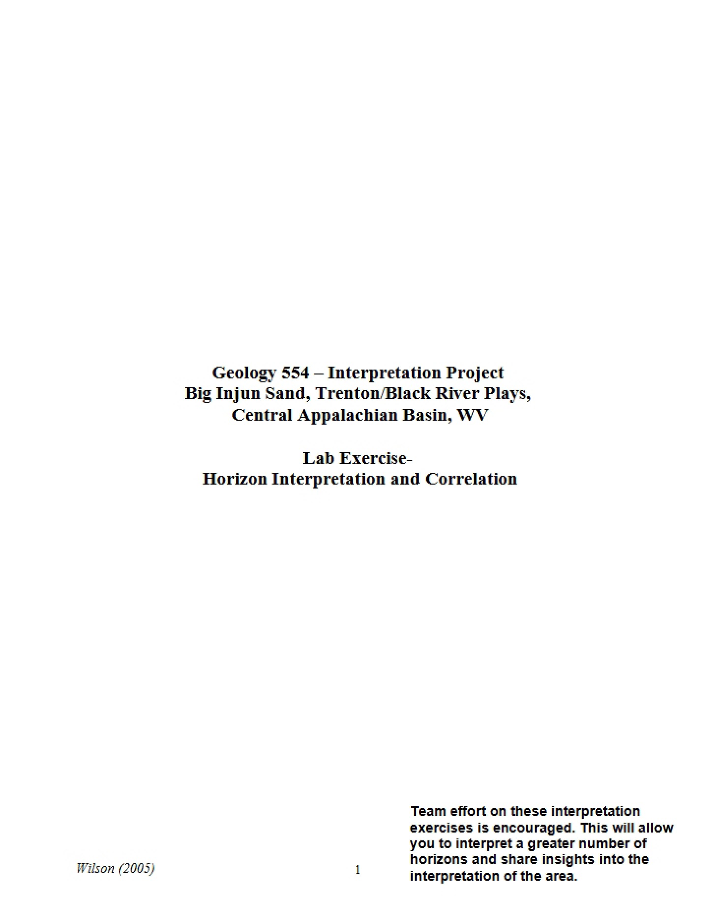 Correlation and Interpretation of Horizons