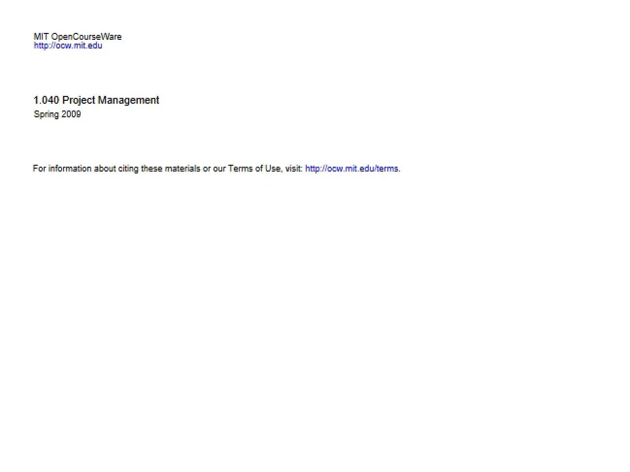 Project Management Study Guide