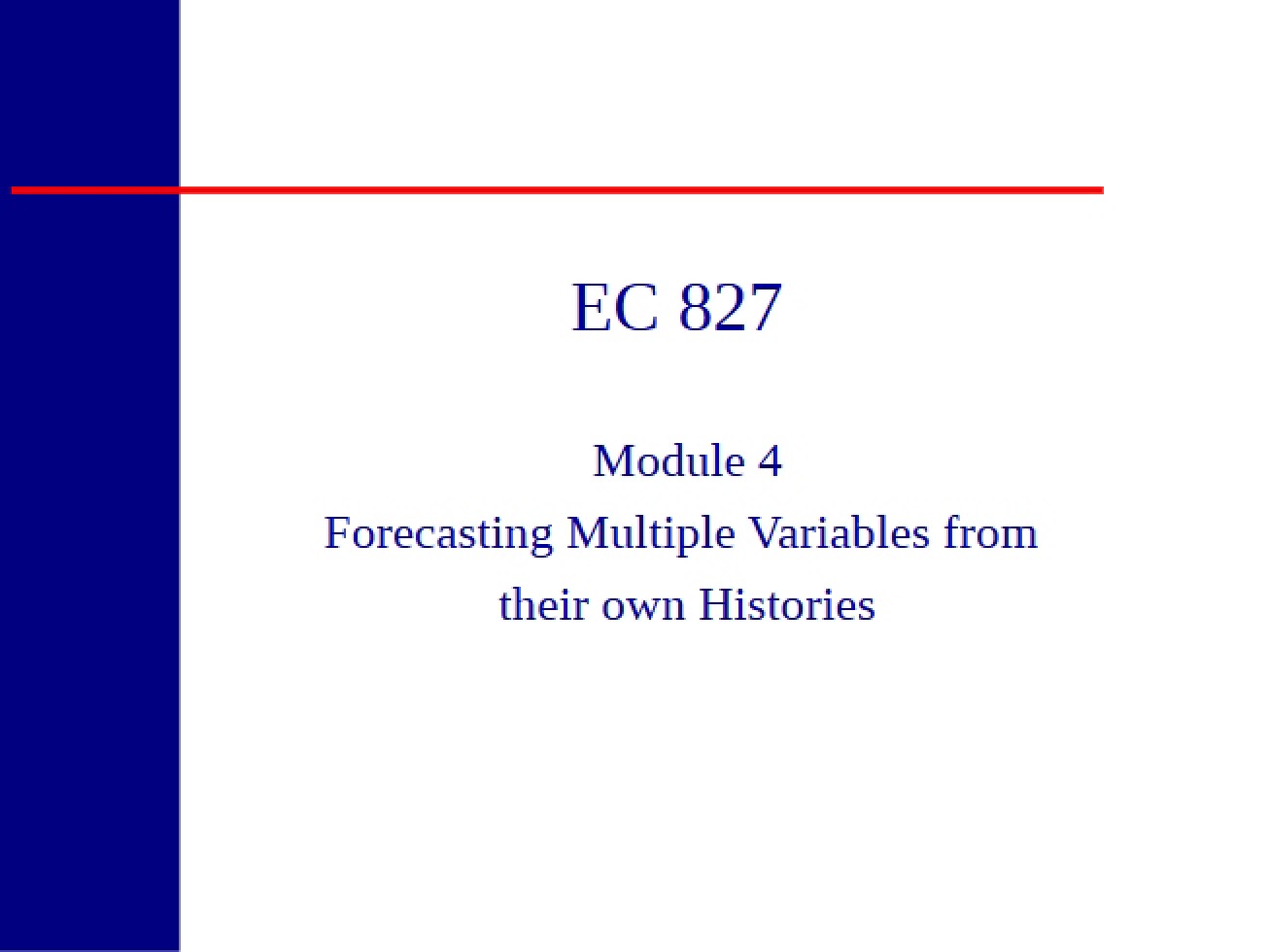 History-Based Forecasting of Multiple Variables