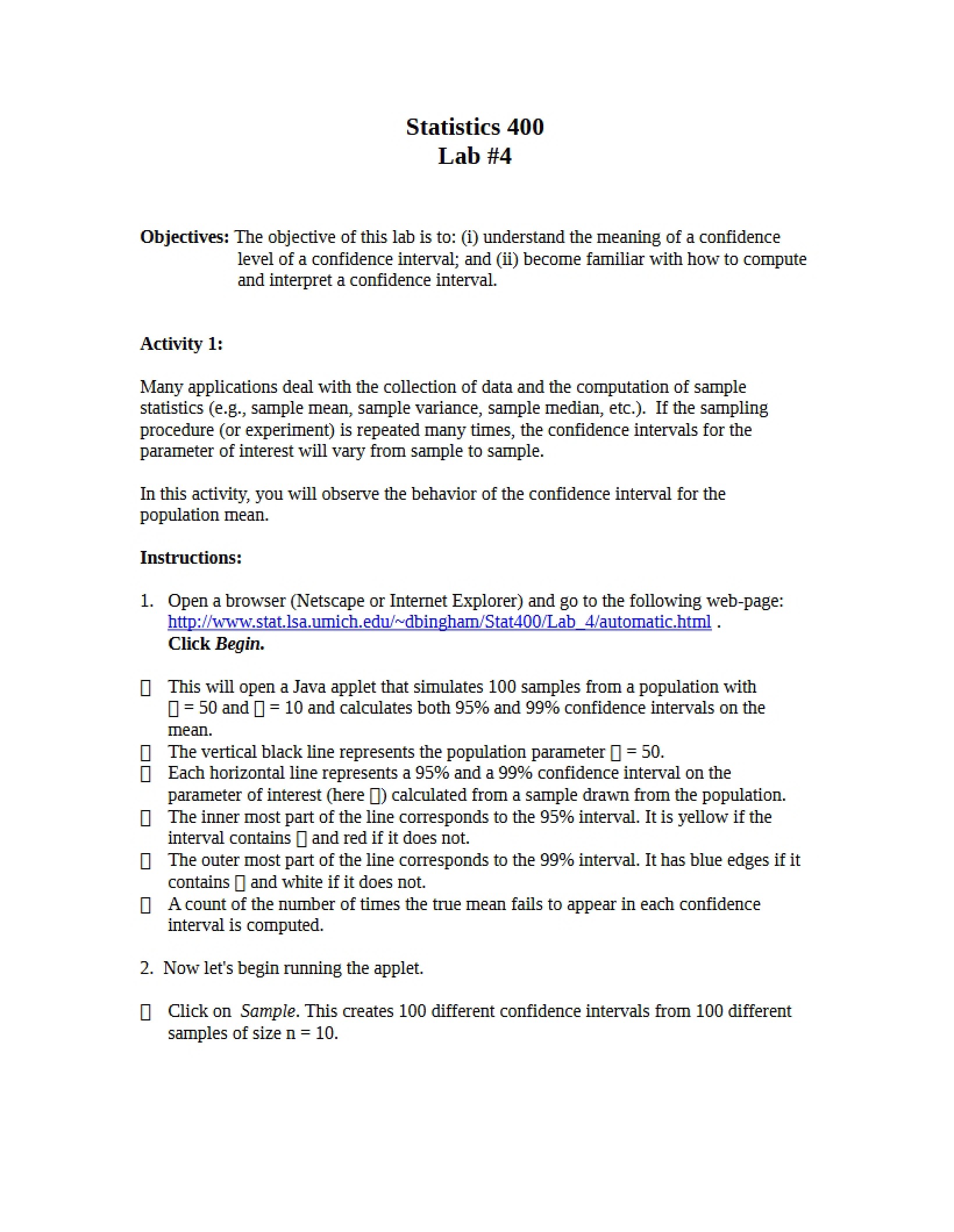Applied Stats Notes
