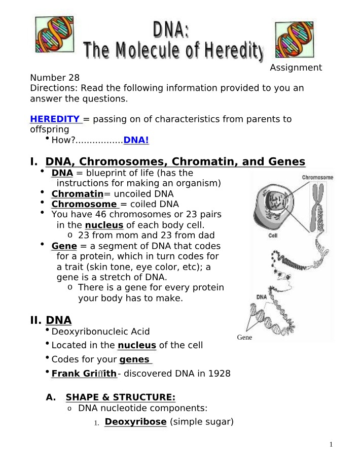 DNA and Heredity