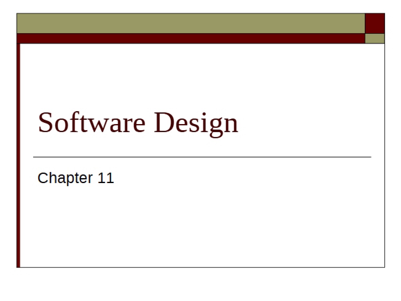 Design of Software