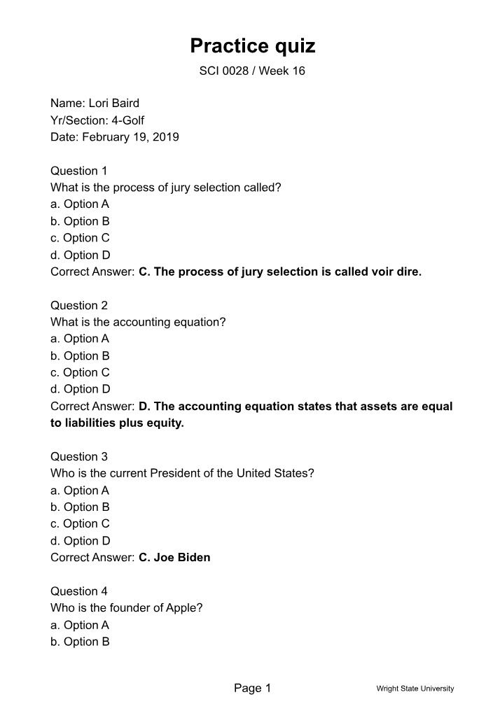 General Knowledge Practice Quiz Set 9