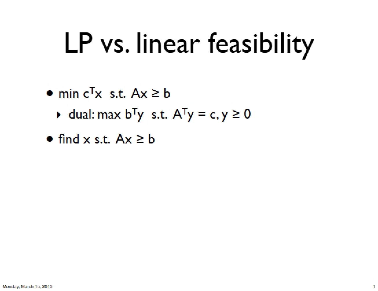 Ellipsoid Method