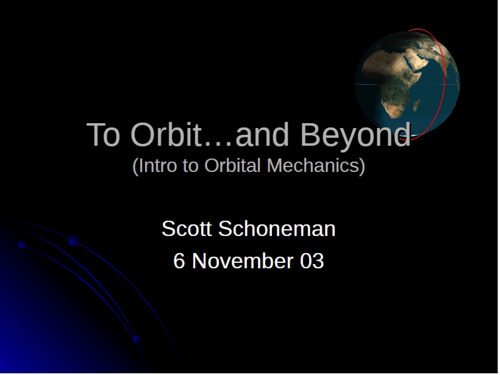 Orbital Mechanics Introduction
