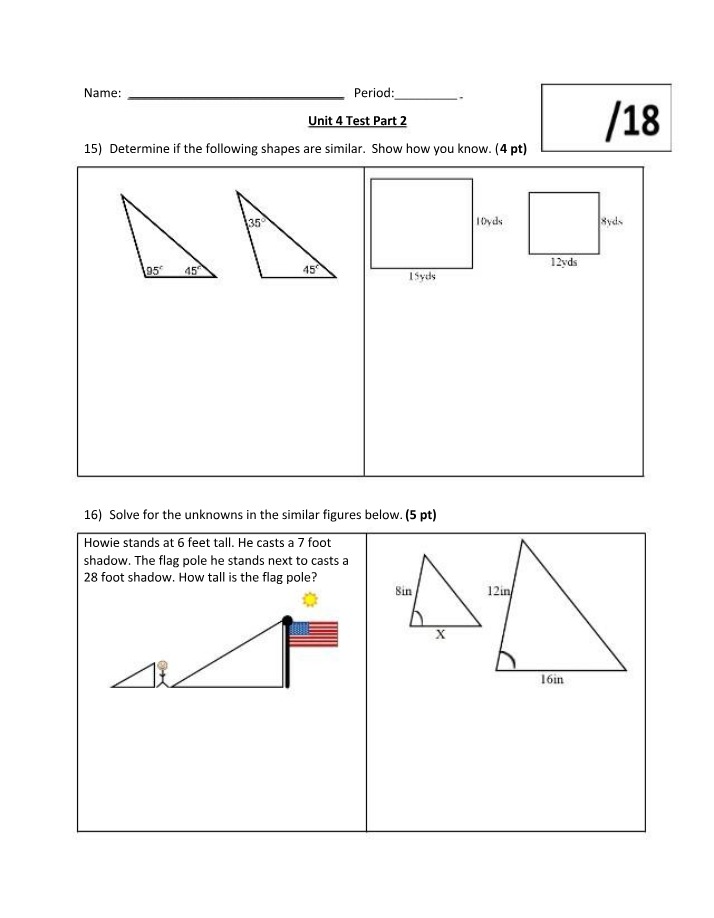 GEOM250 - Unit 4 Test Part 2