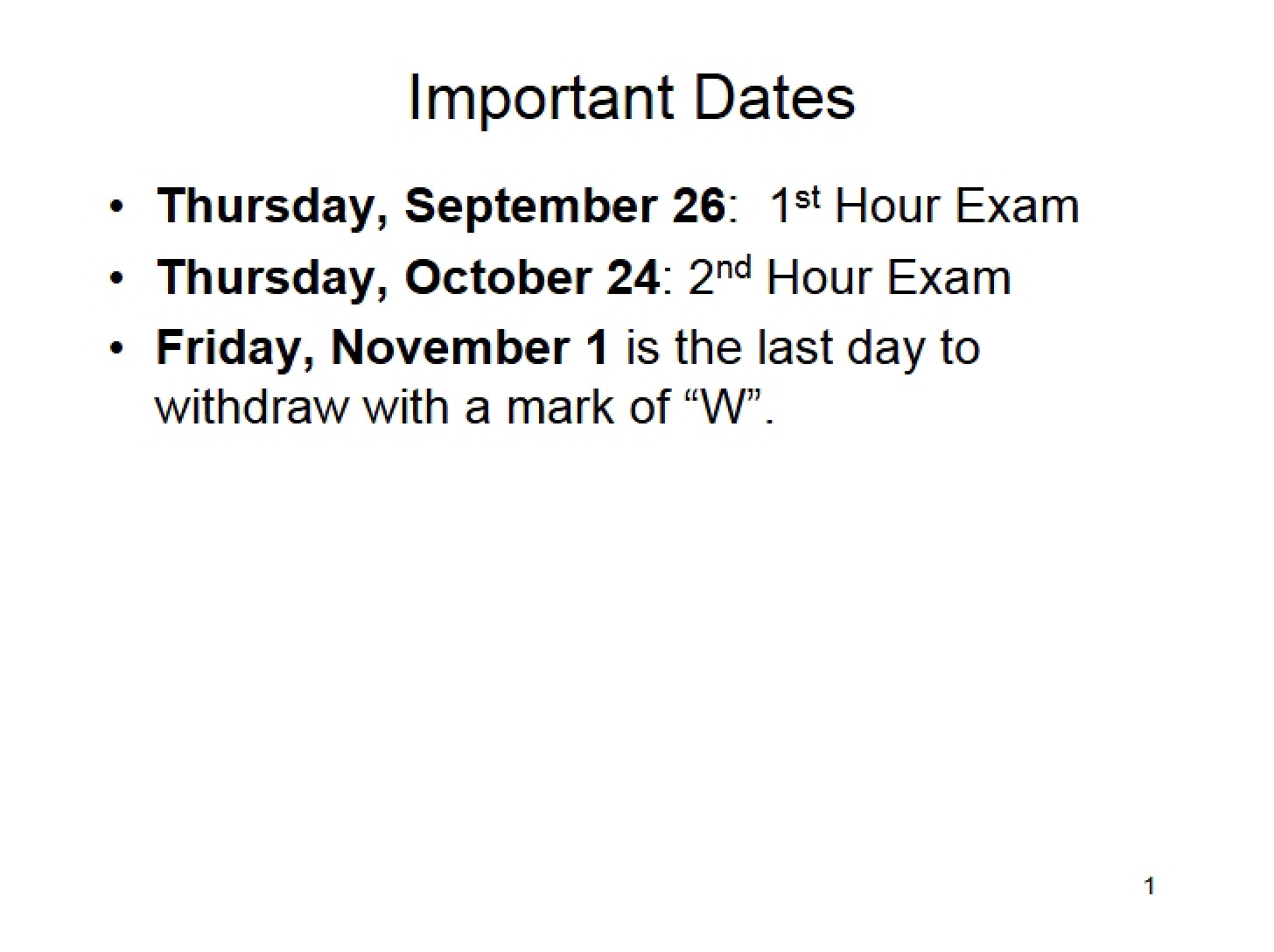 Examination