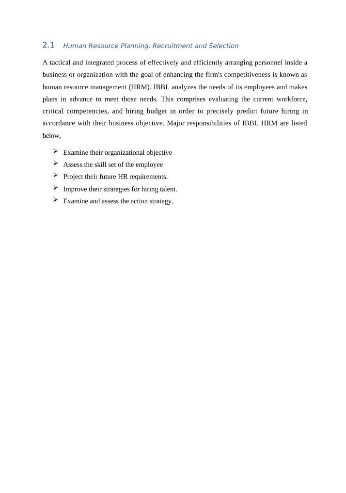 Human Resource Planning and Recruitment Strategies