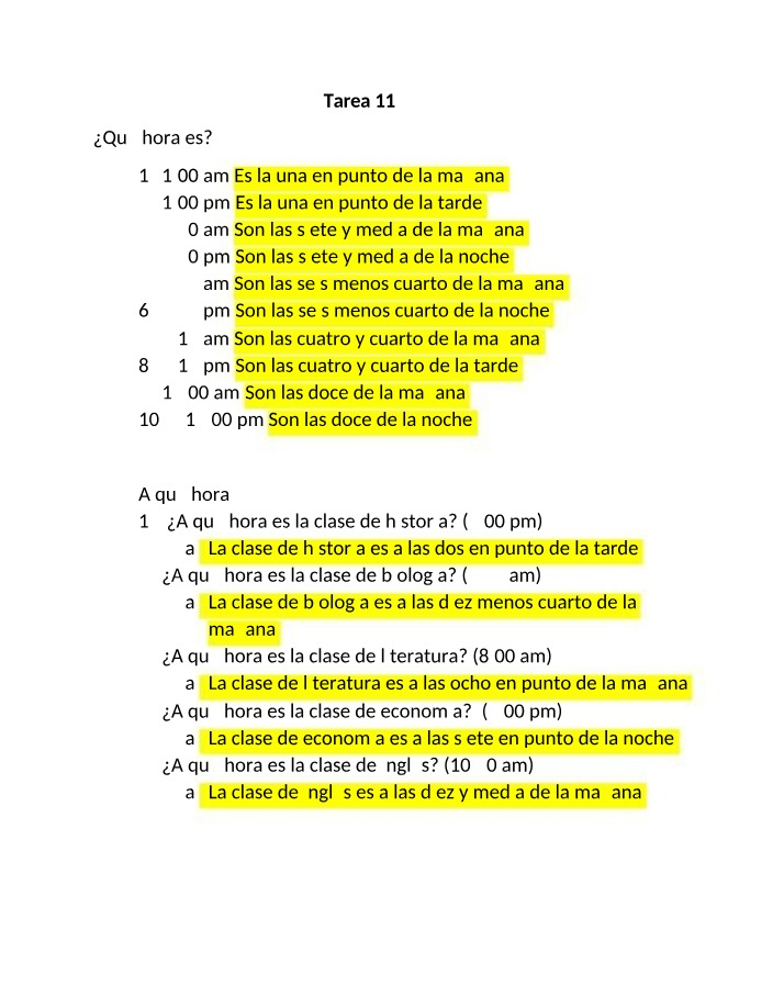 Tarea 11 - Spanish 001