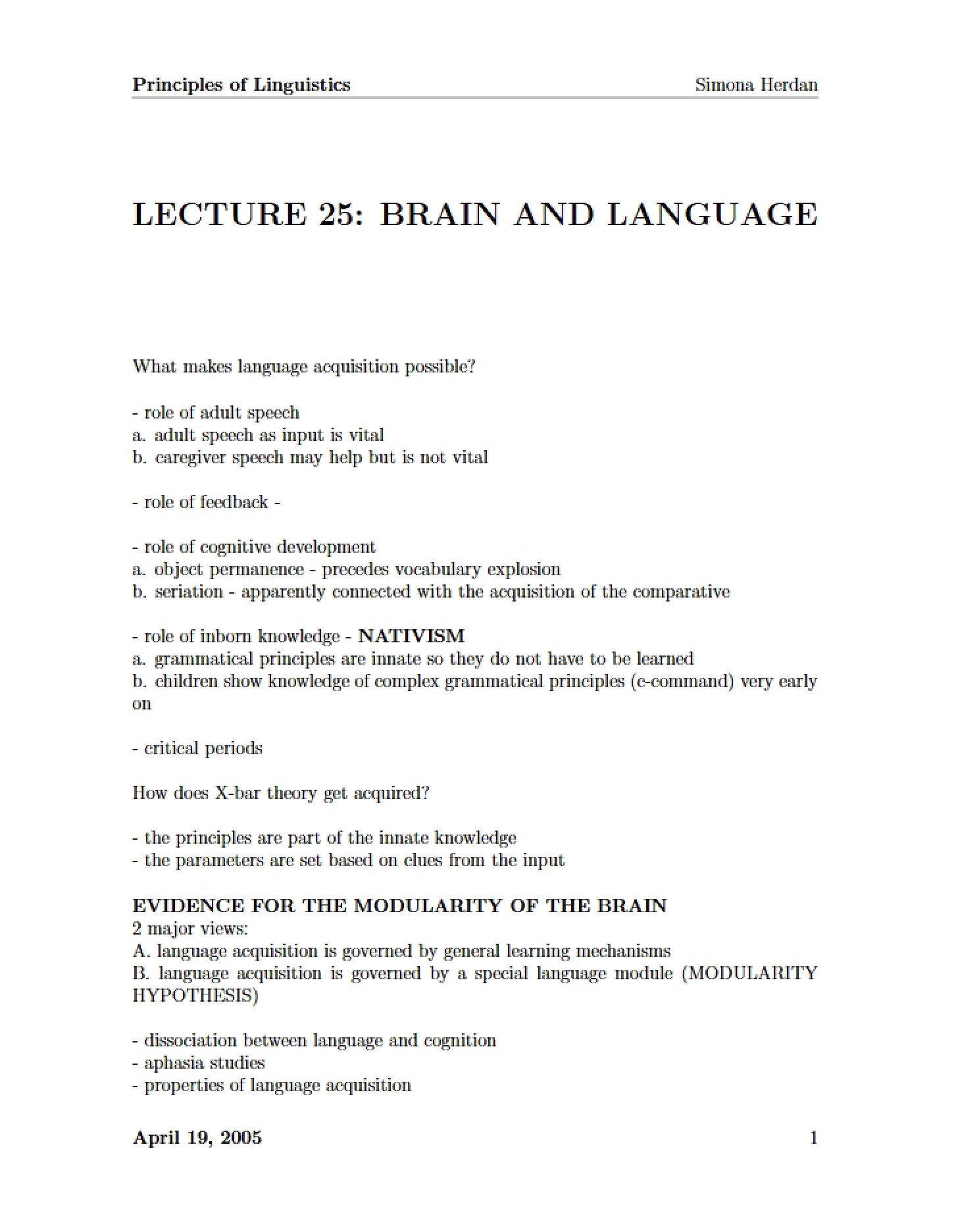 Language and the Brain