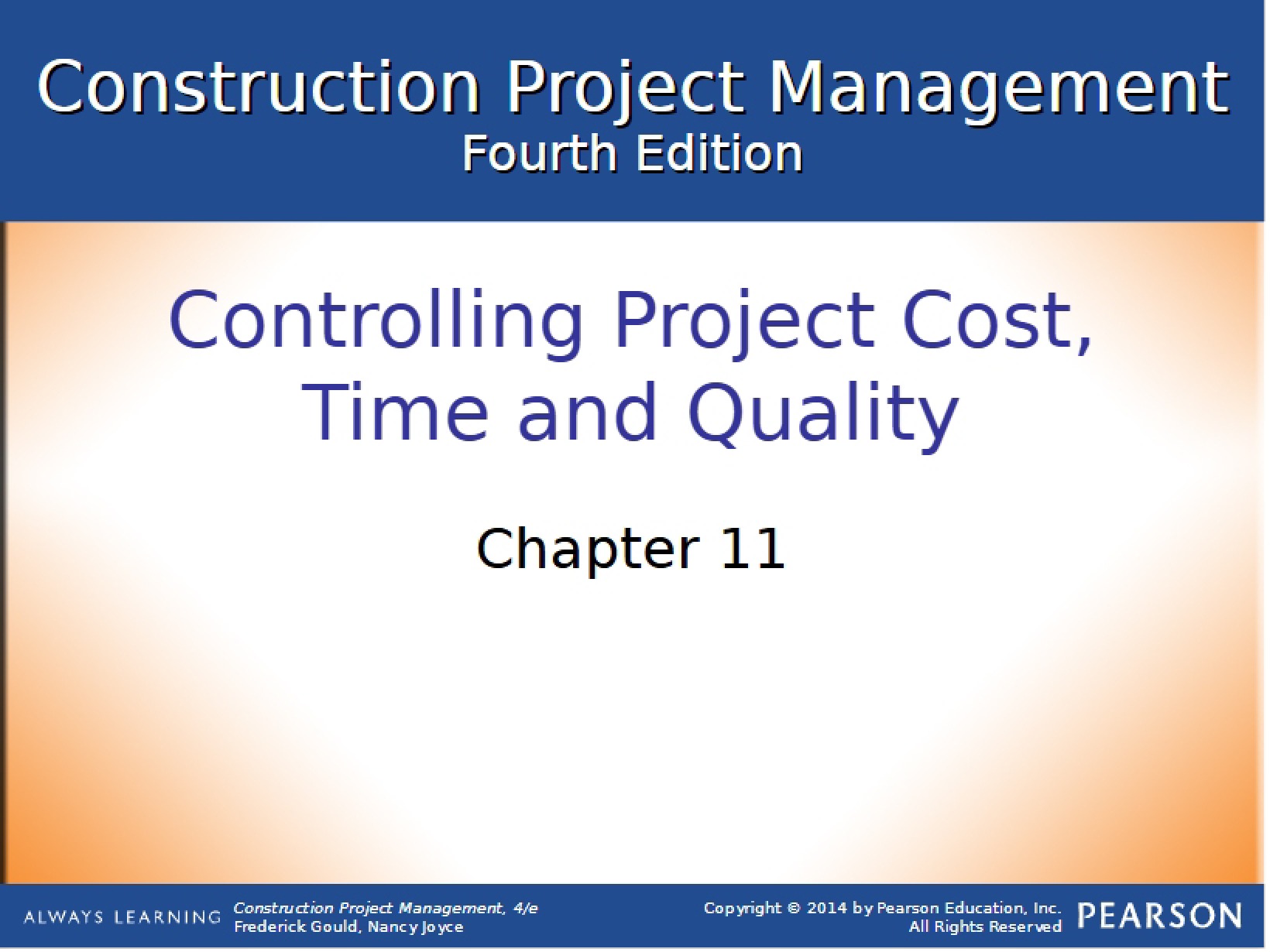 Construction Overview Chapter 11