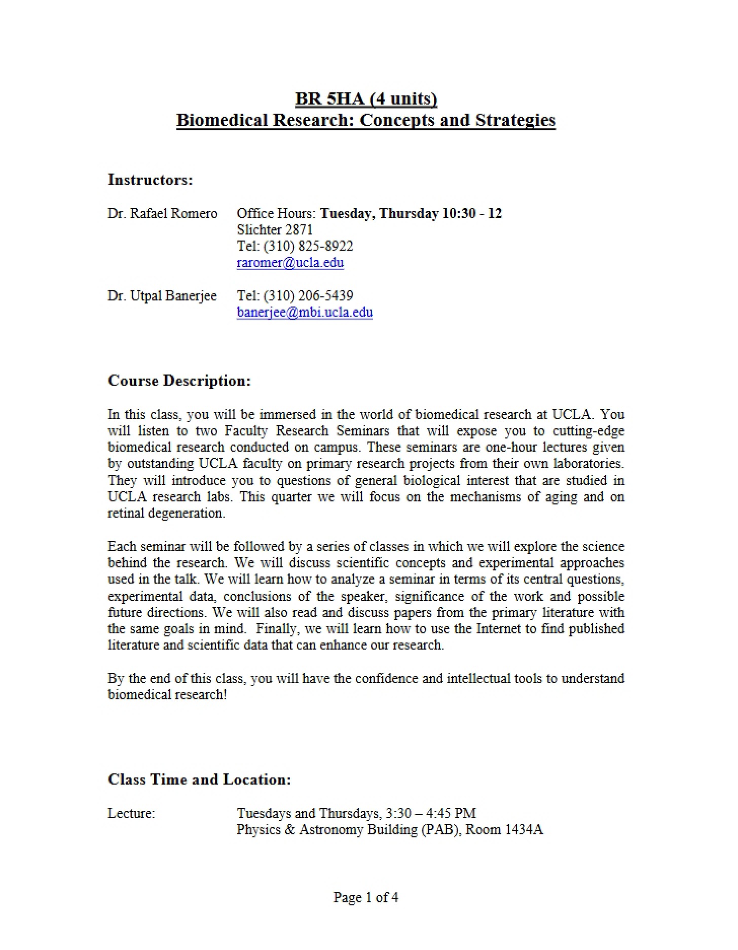 Syllabus BMDRES 5HA (Fall 09)