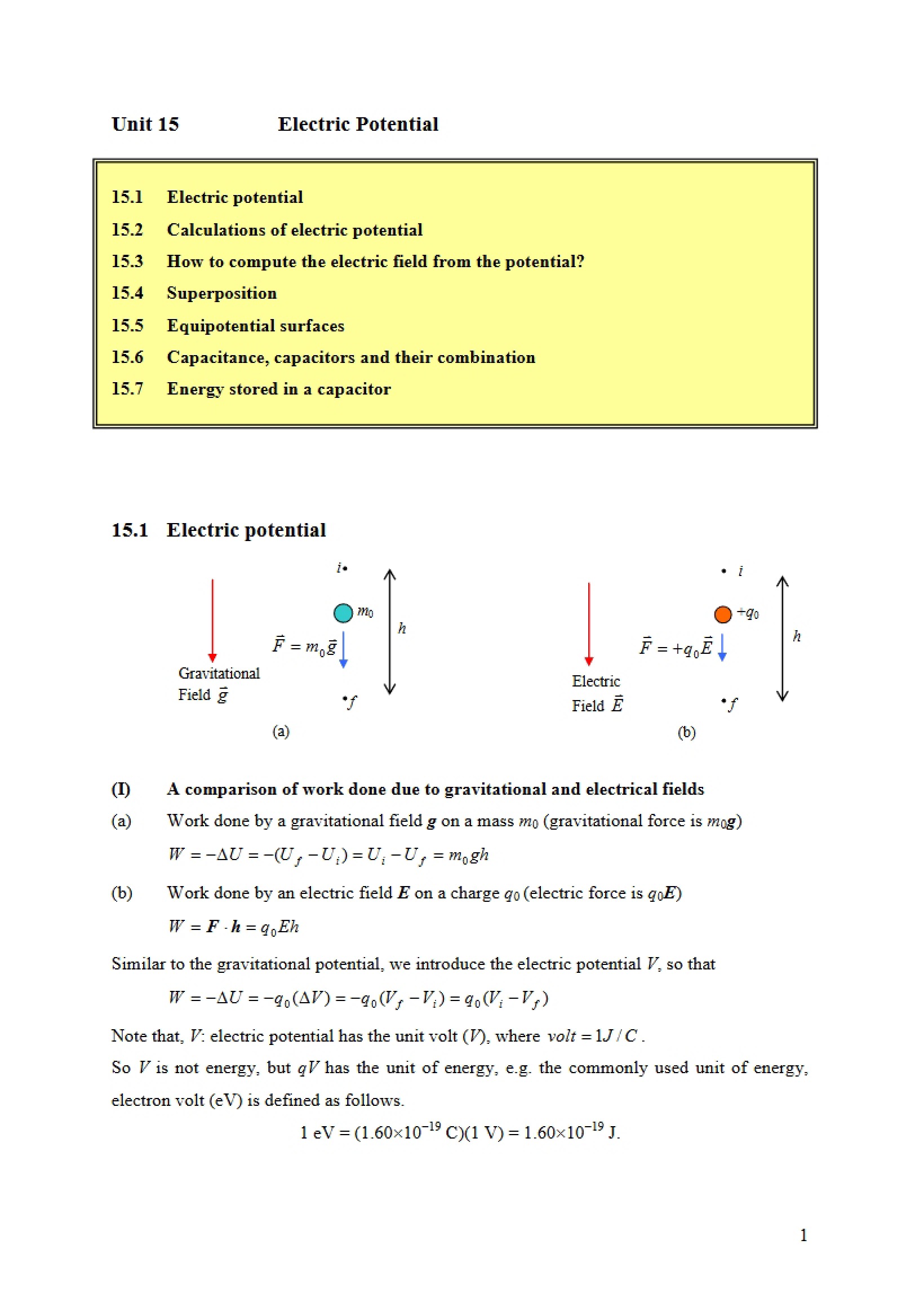 Calculus-Based Physics Unit Fifteen