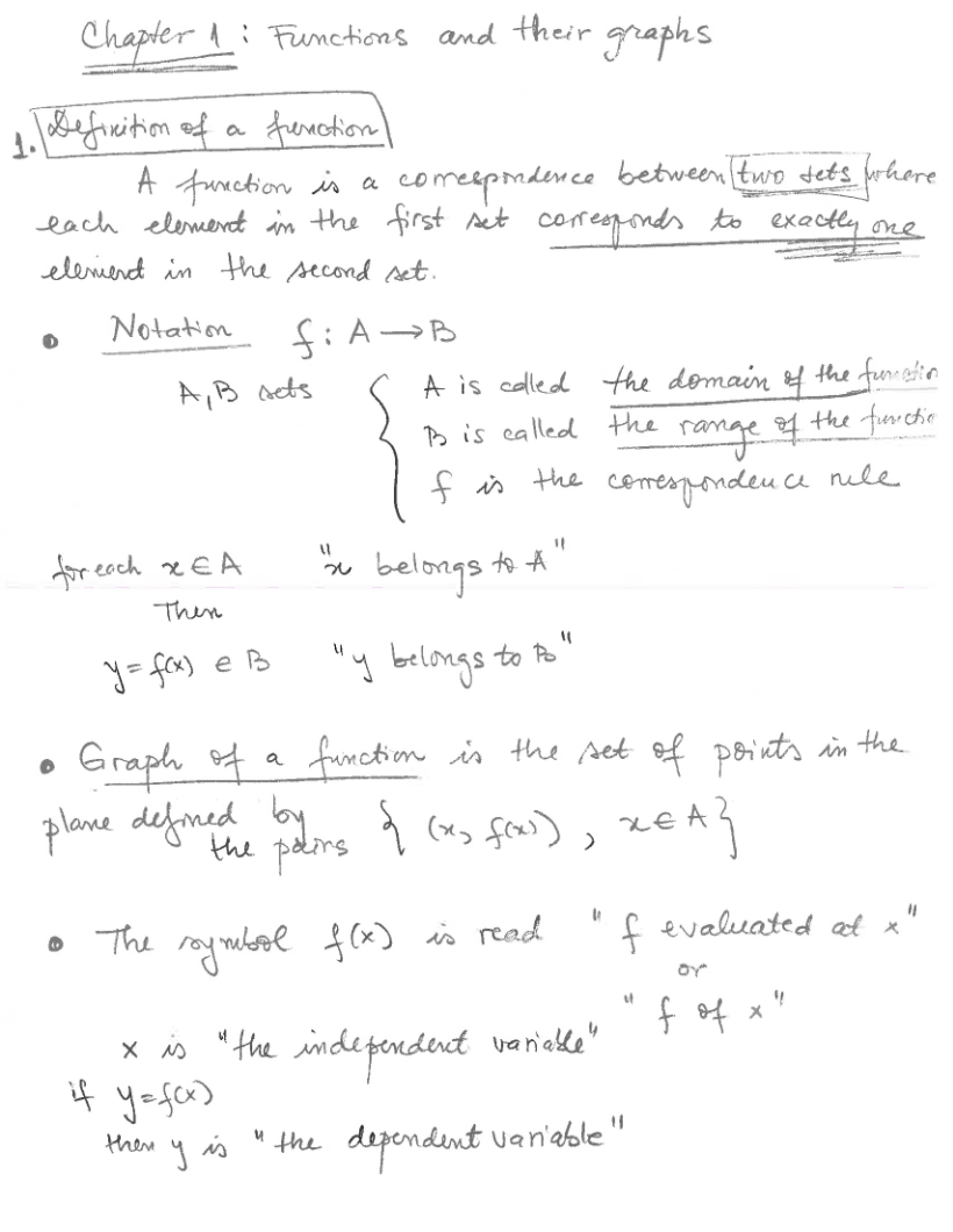 Section 1 of Chapter 1