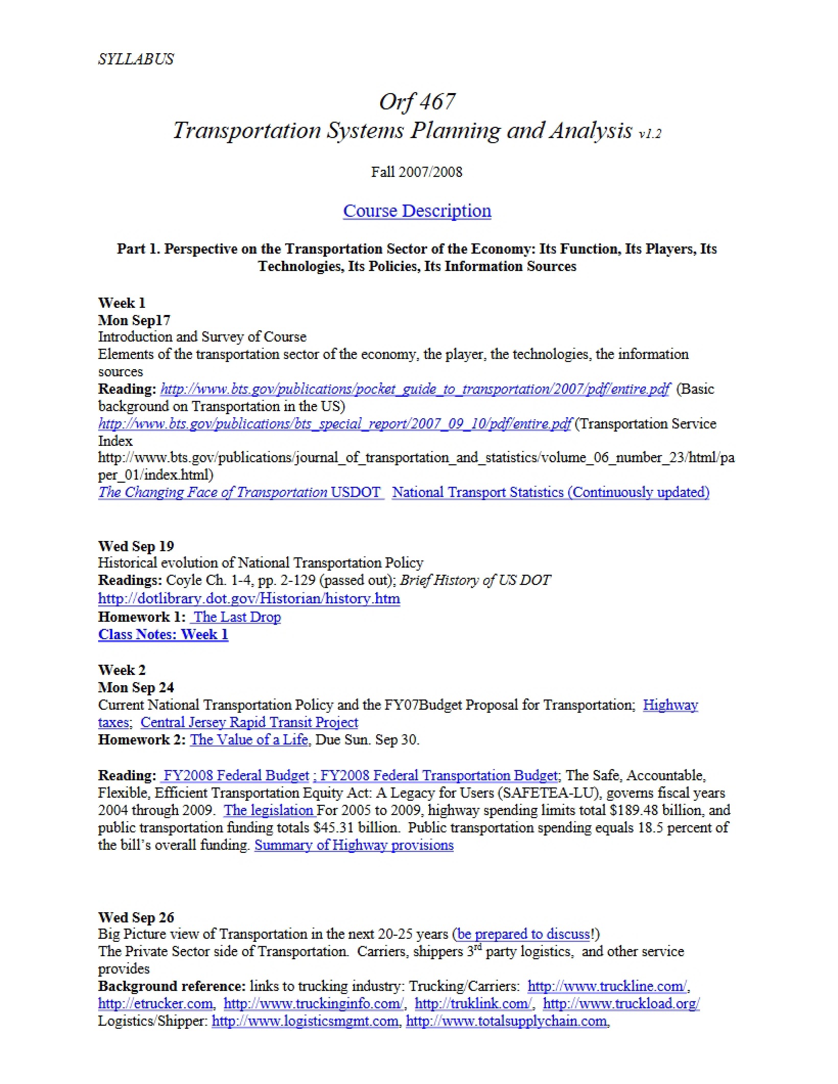 Quant Finance Syllabus