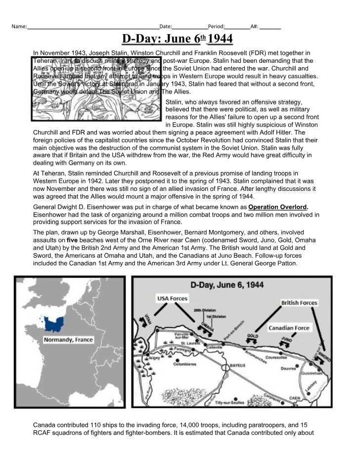 D-Day Turning Point - The Normandy Invasion in WWII