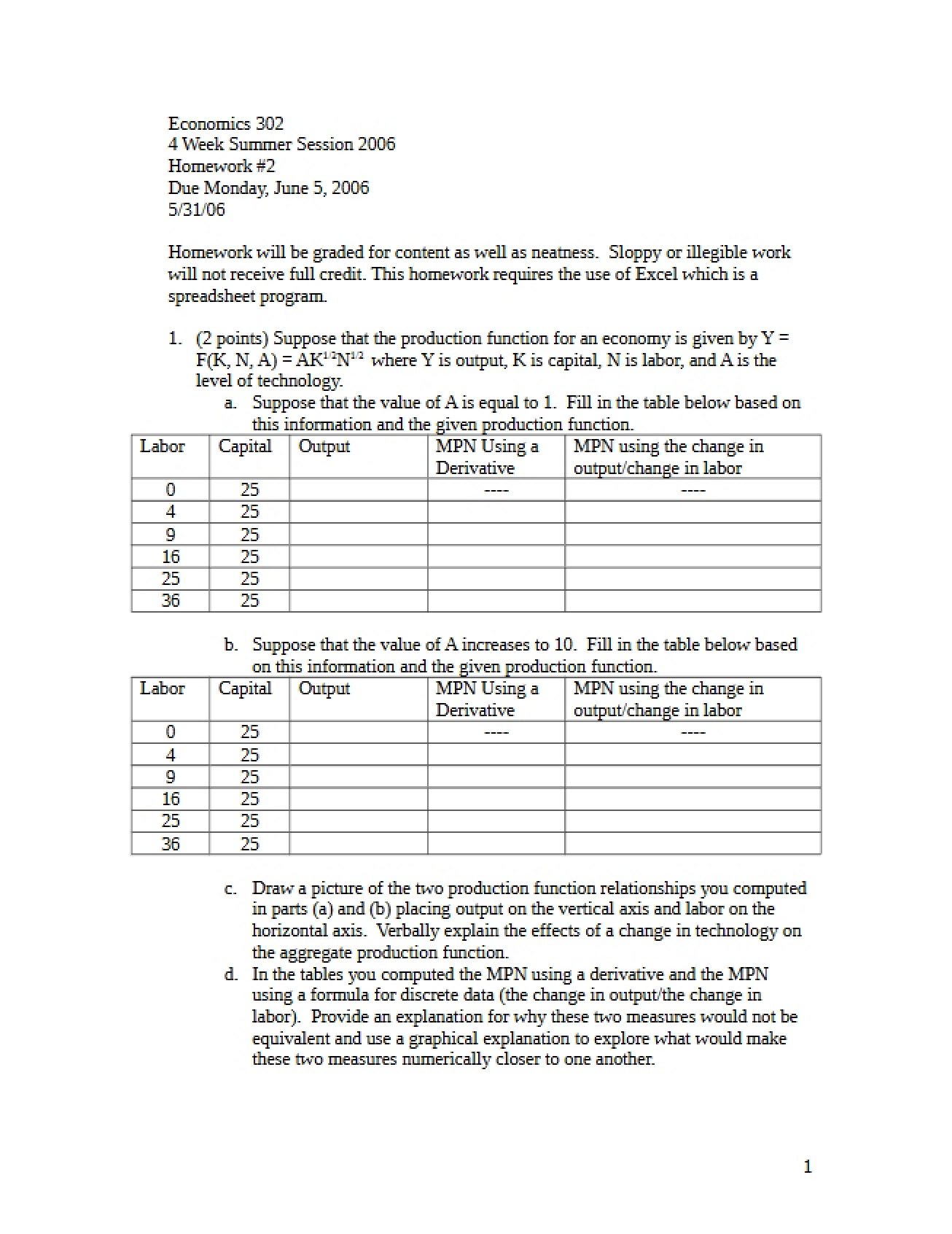 Set 2 of Homework