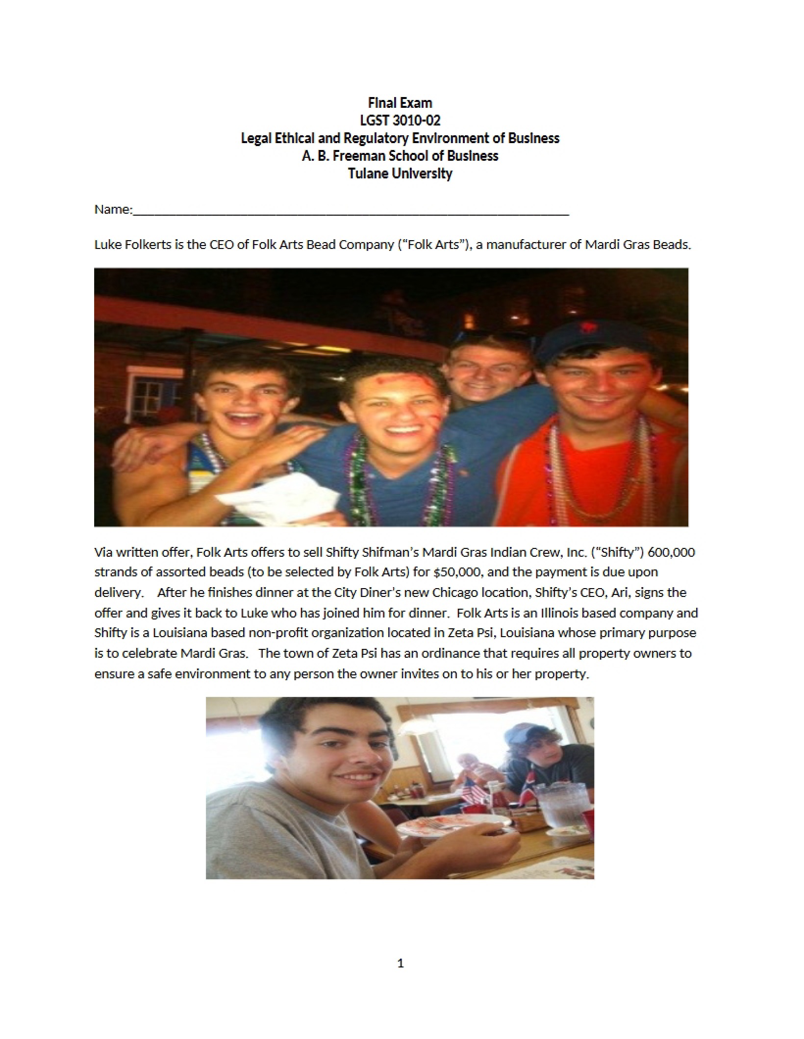 Legal Ethical Business Final