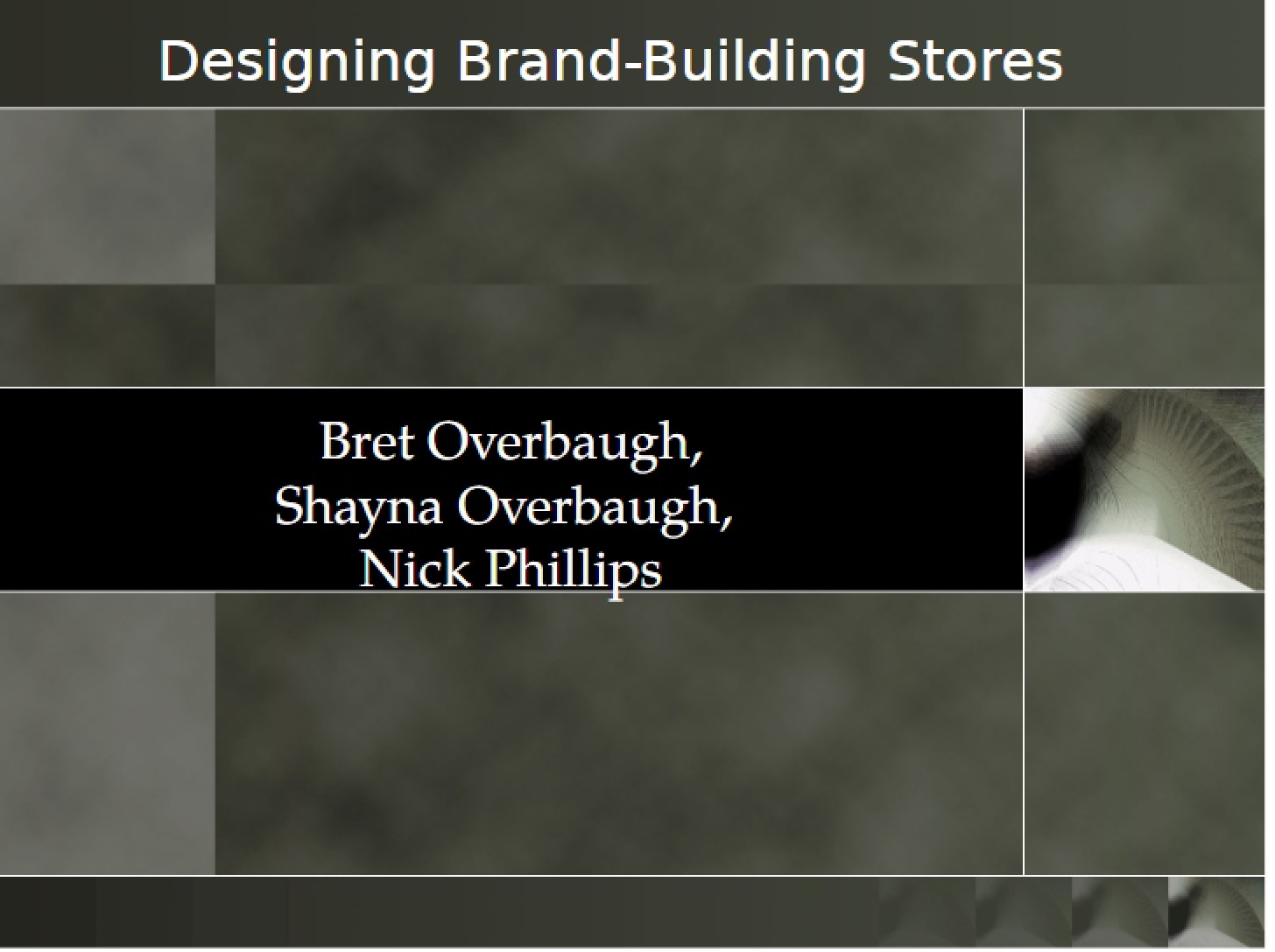 Store Design for Brand Building