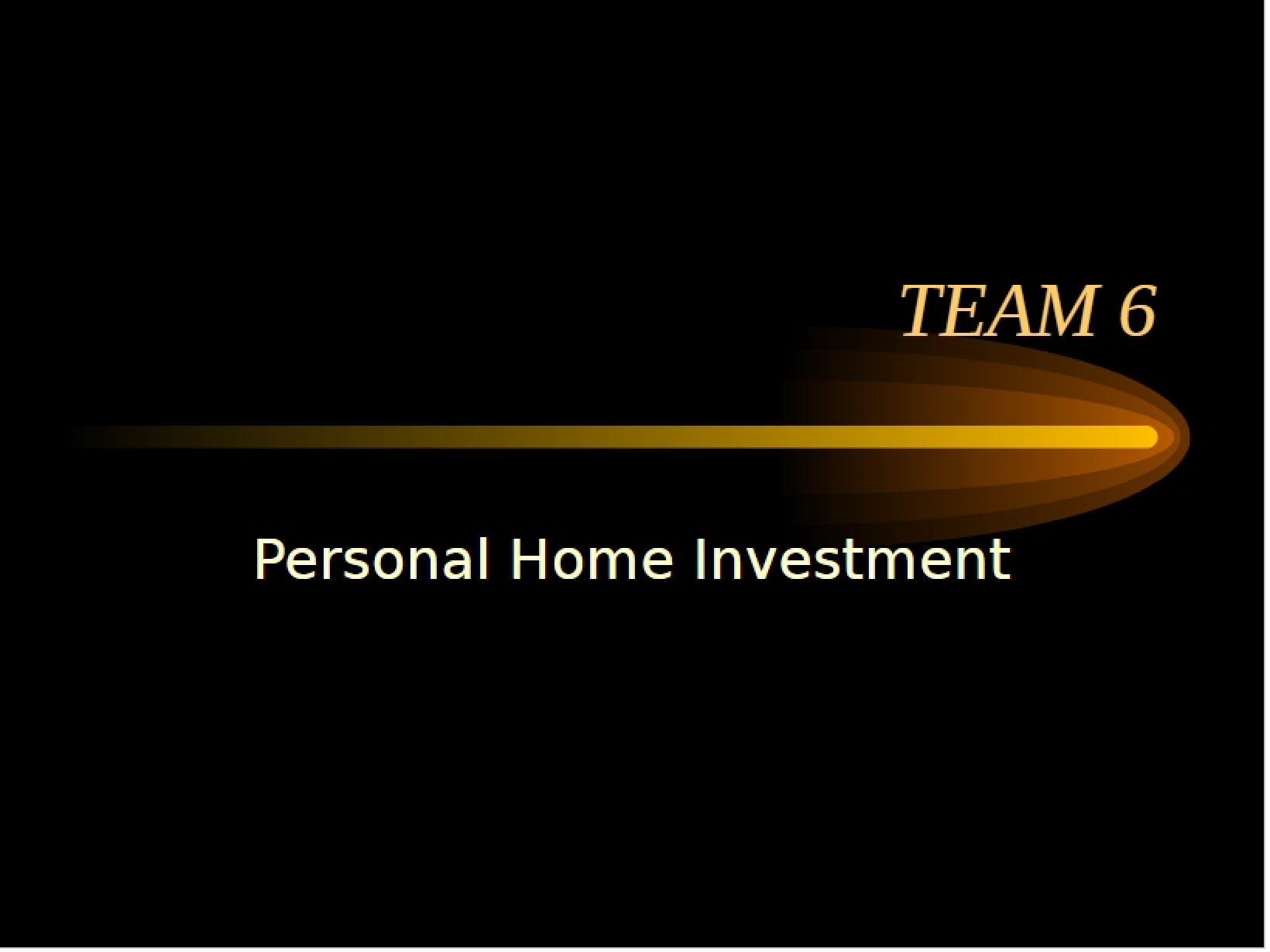 Investment in Personal Home