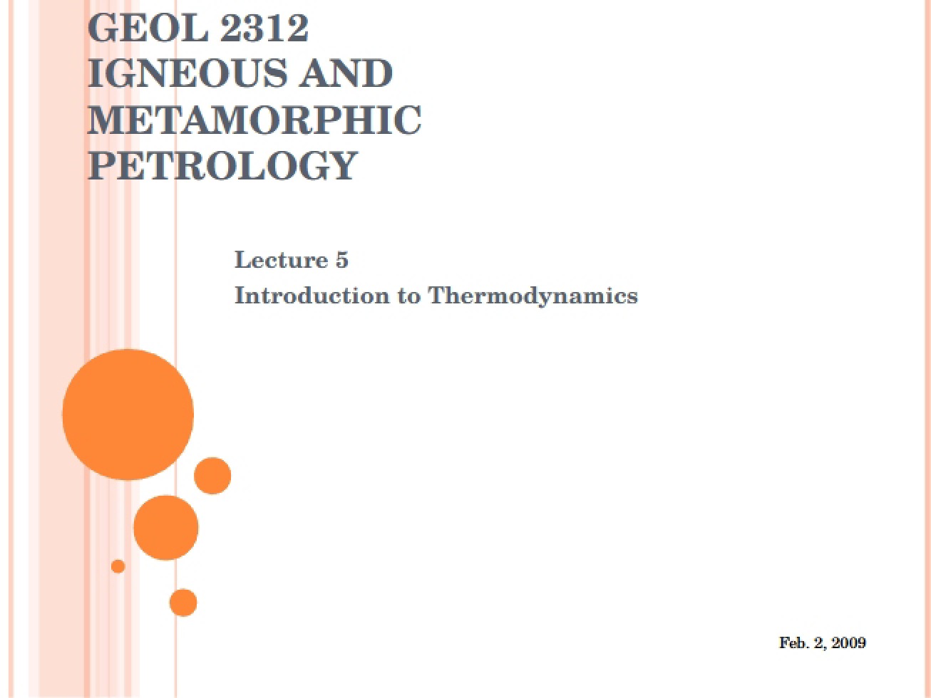 Thermodynamics Basics
