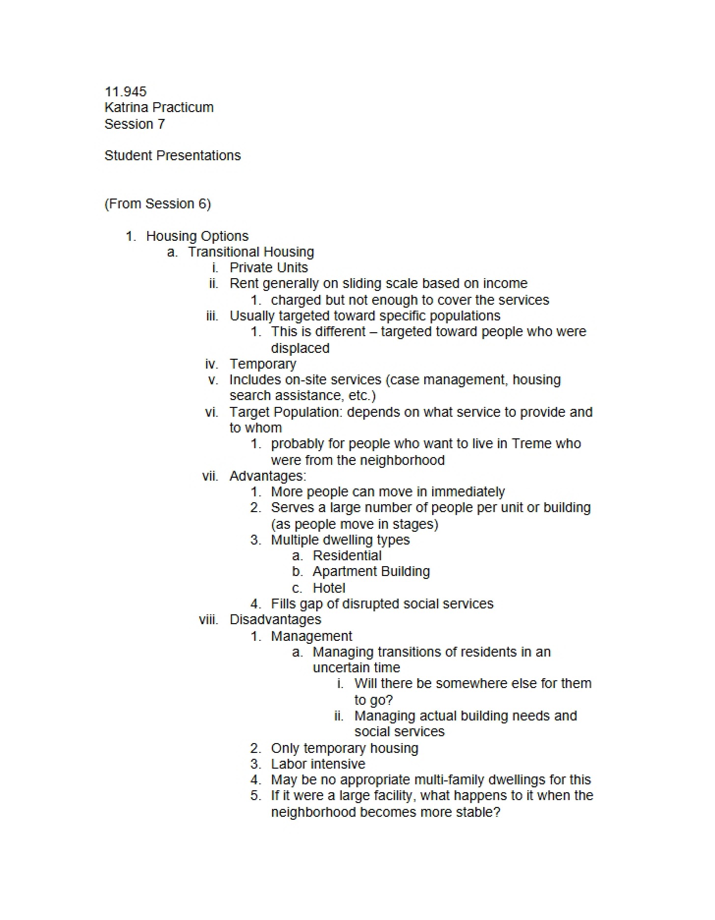 Course Review