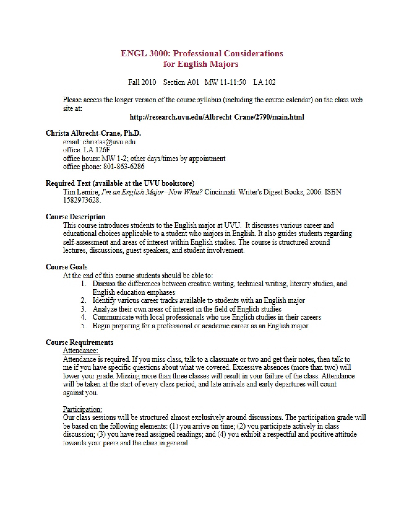 Course Outline