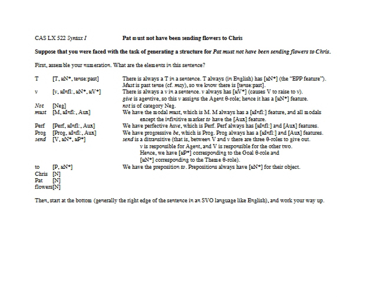 Syntax Lecture Notes - Part 2