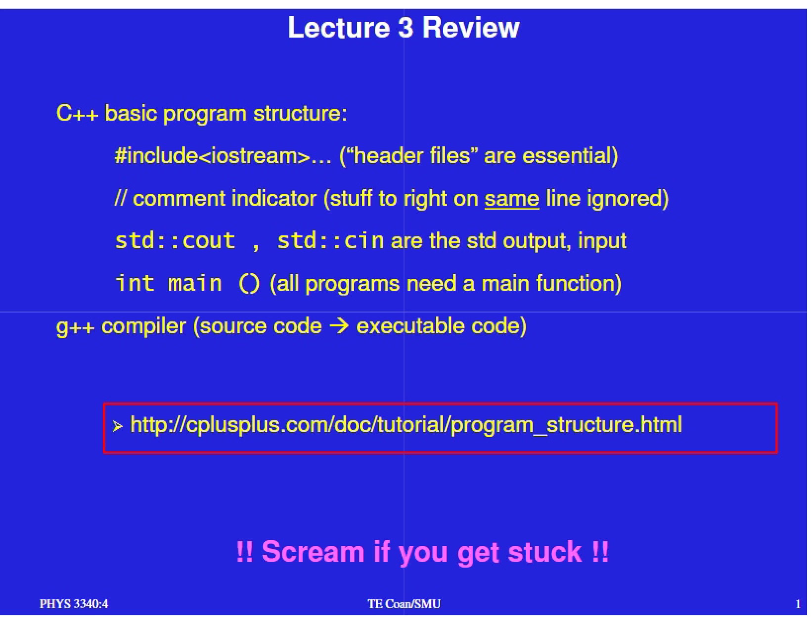 Notes for PHYS 3340