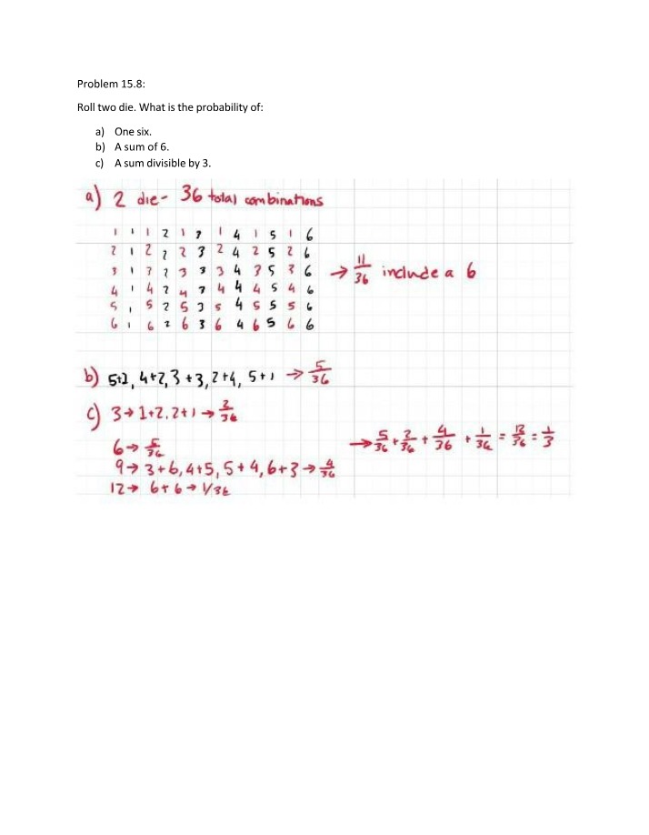 Solutions to Probability and Statistics Problems