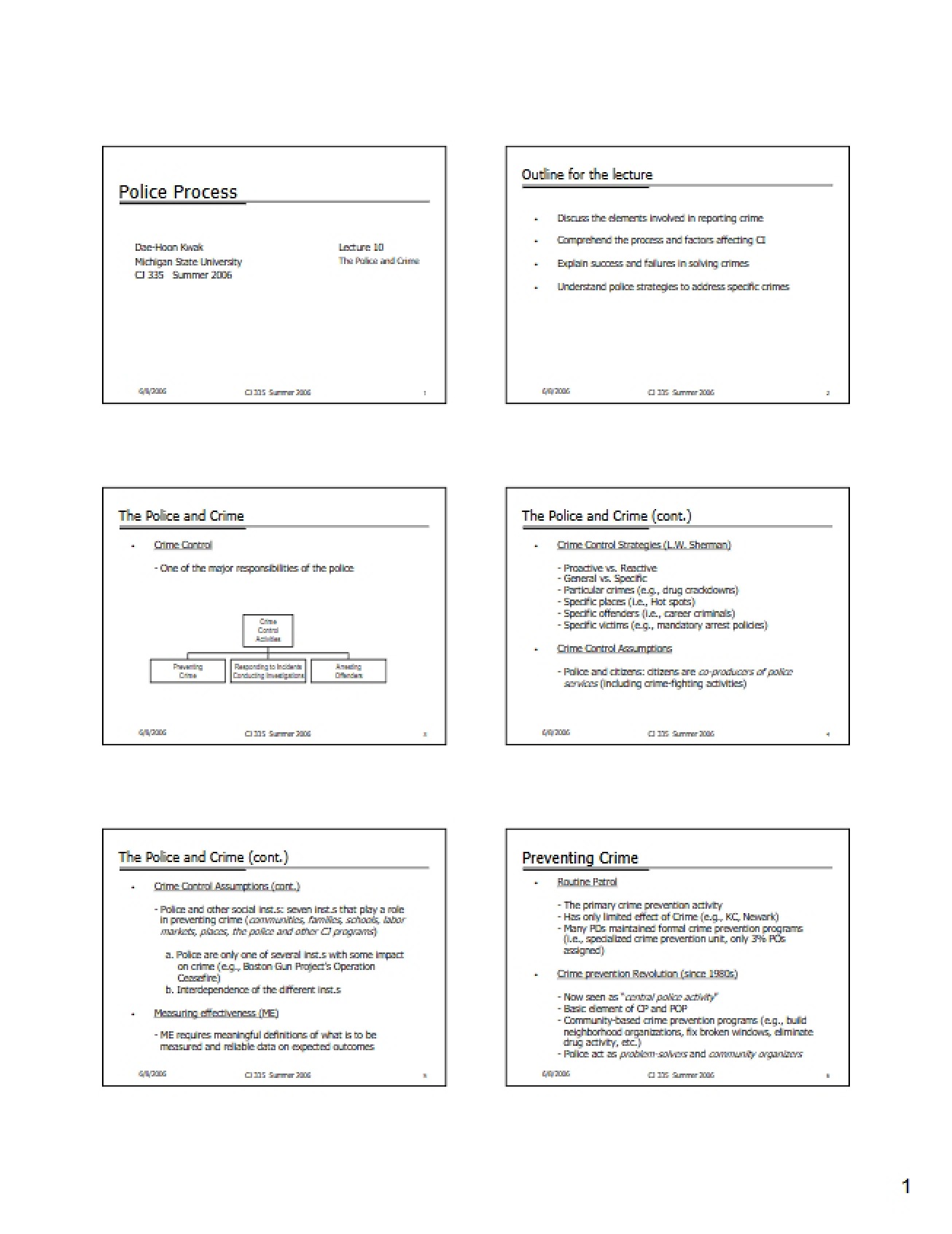 Session 10 Handout
