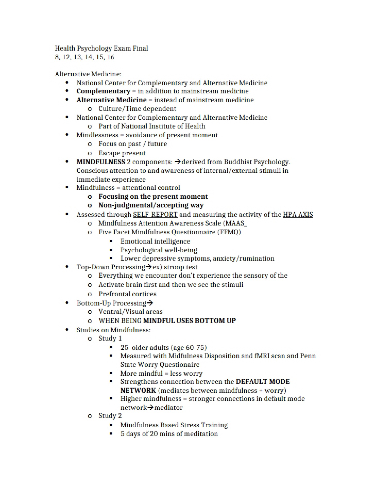 Final Examination