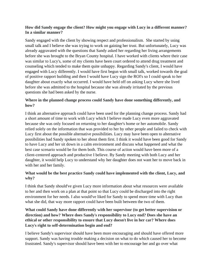 Case Study Lessons - Engaging Clients with Respect and Professionalism