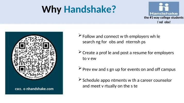 Guide to Handshake