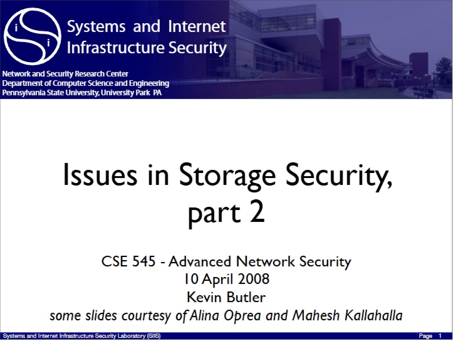 Challenges in Securing Storage