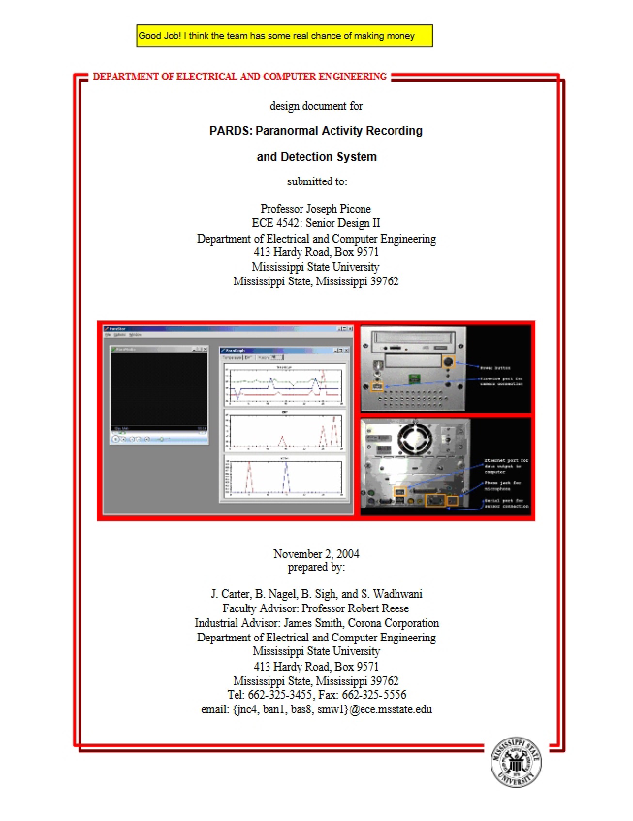 System for Paranormal Activity