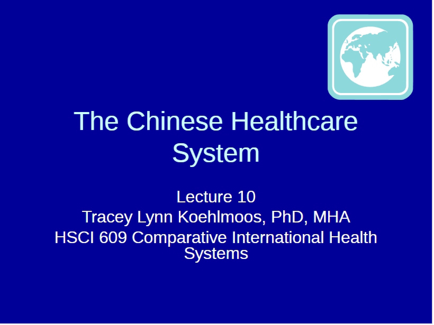 Healthcare System in China