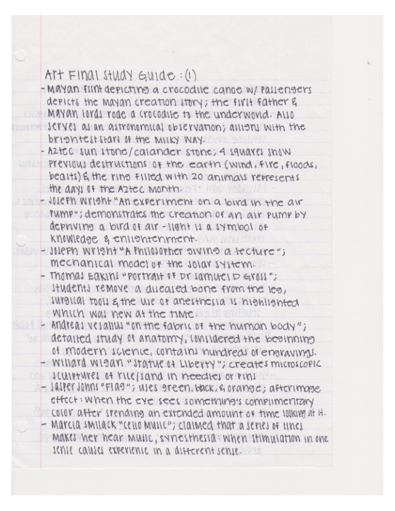 ARTH 10729 Review Guide 3