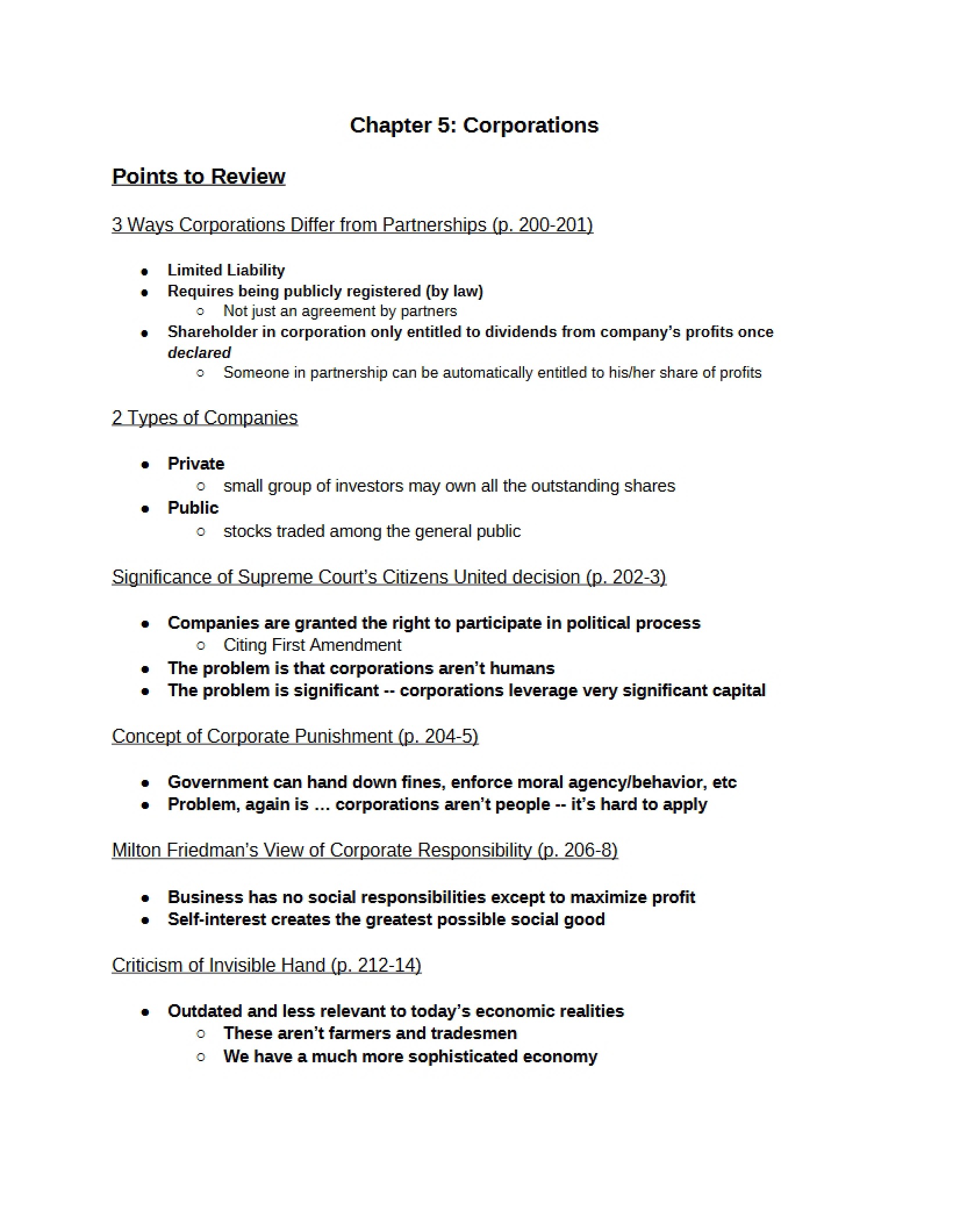 Chapter 5 Corporate Entities